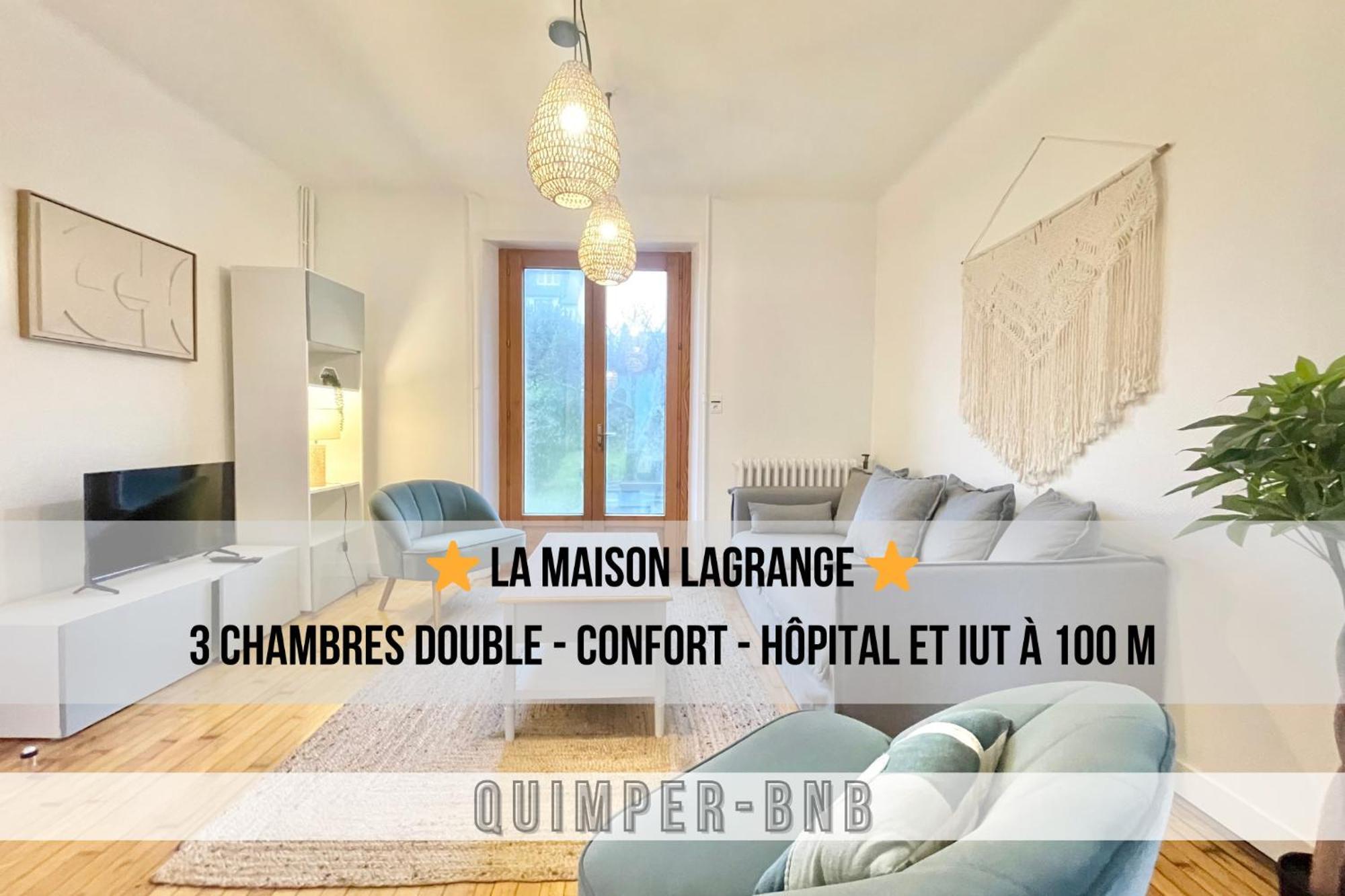 Maison Lagrange - 4 Chambres Quartier Iut Hopital Quimper Dış mekan fotoğraf