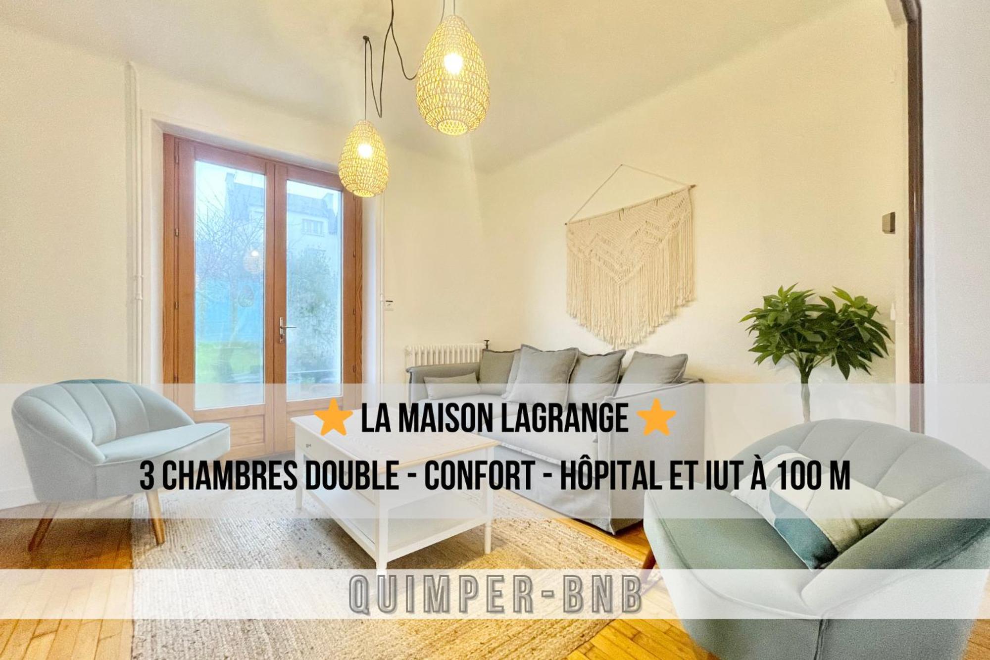 Maison Lagrange - 4 Chambres Quartier Iut Hopital Quimper Dış mekan fotoğraf
