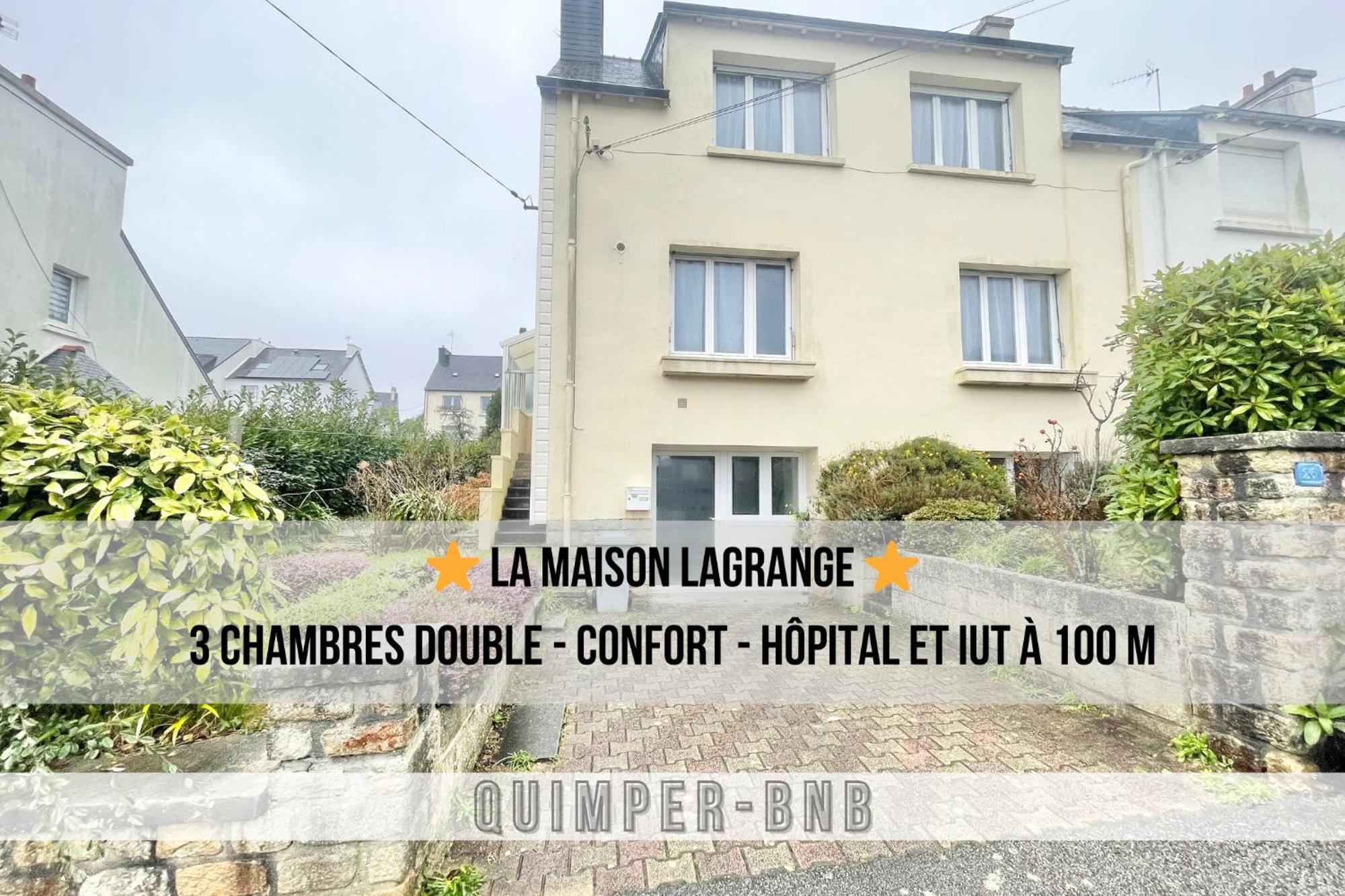 Maison Lagrange - 4 Chambres Quartier Iut Hopital Quimper Dış mekan fotoğraf