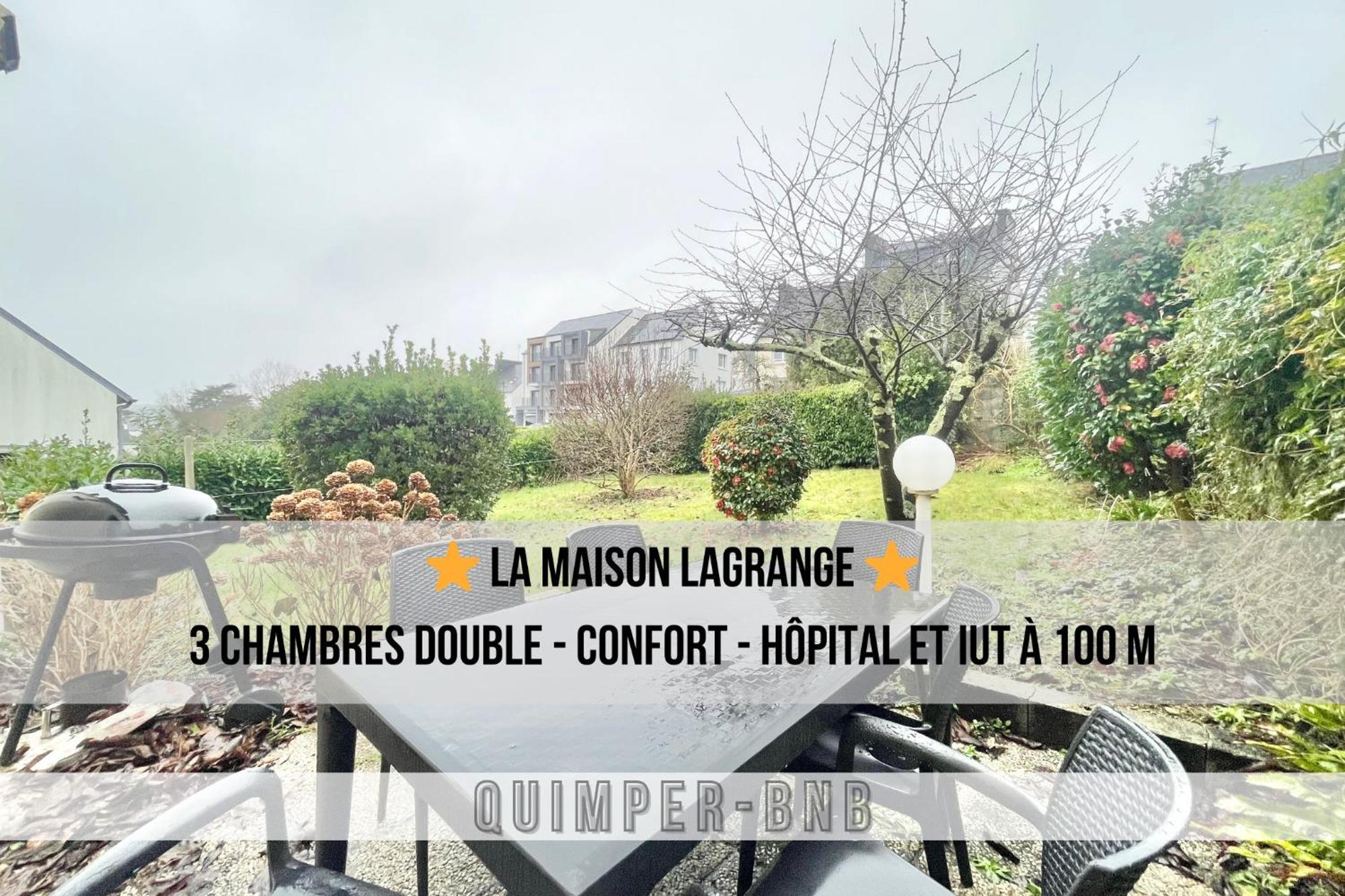 Maison Lagrange - 4 Chambres Quartier Iut Hopital Quimper Dış mekan fotoğraf